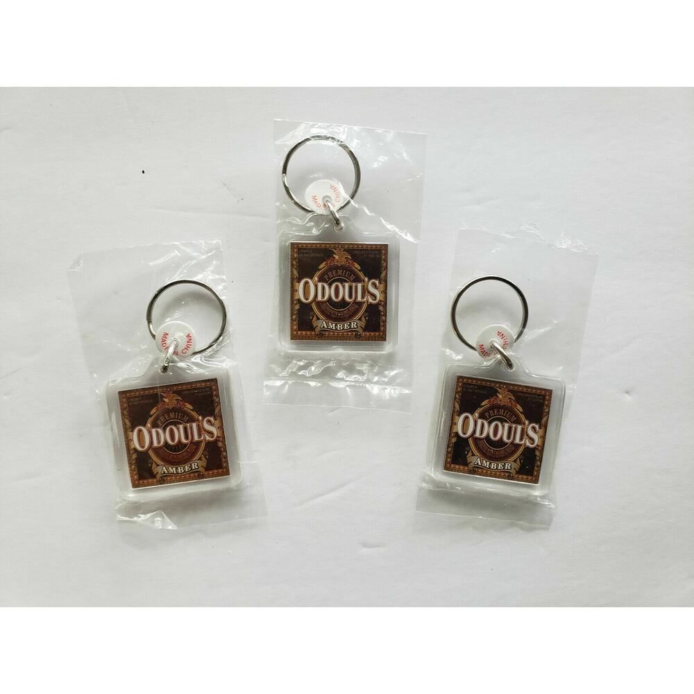 VINTAGE O'DOUL'S AMBERBEER SET OF 3 KEYCHAINS NEW
